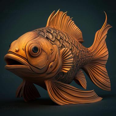 3D model Colombian hifessobricon fish (STL)